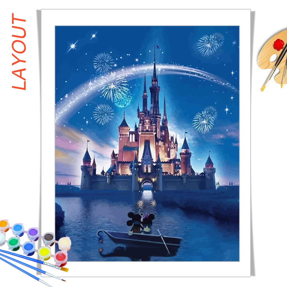 Disney Coloring By Number Cartoon Painting Hobbies New 2024 Children's Room Decor™